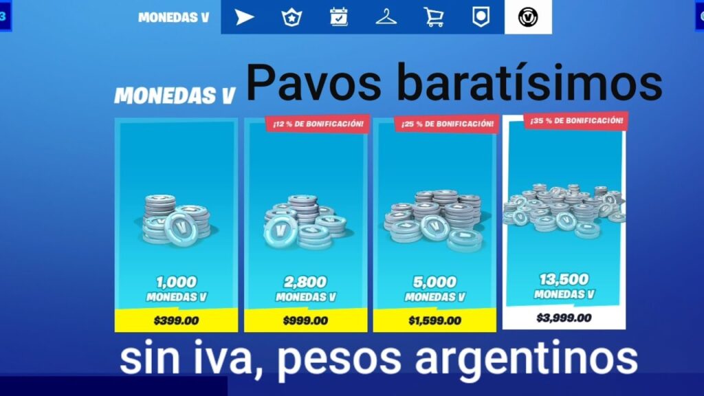 Cómo Comprar PaVos de Fortnite en Pesos Argentinos